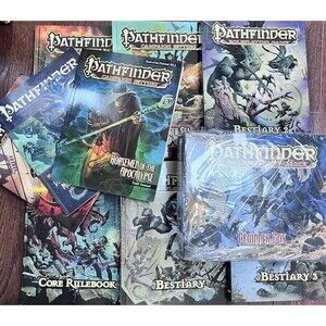 Paizo Pathfinder Beginner Box Books HC Lot of 10 Roleplaying RPG Rulebook Guides